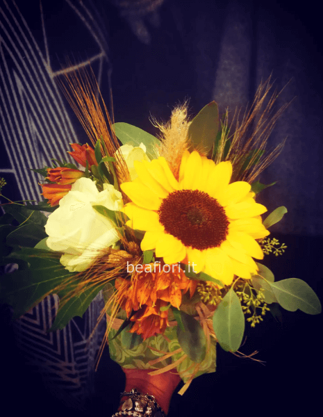 Sushi floreale con girasoli