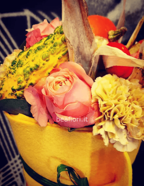 Torta floreale autunnale