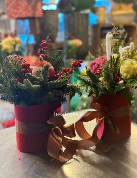 Sushi floreale natalizio